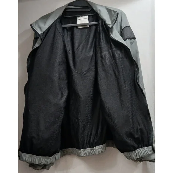 VTG 00s US Army PT Jacket Men’s Medium UNICOR Gray Black Full Zip Streetwear - Picture 7 of 8